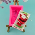 3D Kerstman siliconen mal voor kerstfondant taartdecoratie en chocolade bakken - Kerstman Stijl (QH1620)