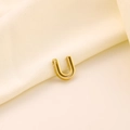 Élégant pendentif ajouré lettre U en métal doré pour colliers et bijoux DIY - Lettre évidée U