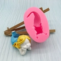 Silikonform Liegende Meerjungfrau für DIY-Handseife und Fondant-Kuchendekoration - Liegende Meerjungfrau Form (QH6195)