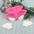 Stampo in silicone con ali d'angelo rosa per decorazioni fai-da-te di torte e cioccolato - Rosa (QH6160)