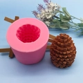 3D dennenappel siliconen mal voor doe-het-zelf taartdecoratie en chocolade ambacht - 3D Dennenappel Vorm (QH3701)