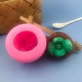 Stampo 3D in silicone a forma di mangostano per decorazione torte e cioccolato - Forma Mangostano (QH6196) / Rosa