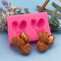 Stampo in silicone rosa a forma di arachide per decorazione torte fondente e cioccolato - Forma Arachide (QH1690)