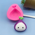 3D schattige uivormige siliconen mal voor DIY taartdecoratie en klei ambachten - Cartoon Mangosteen Stijl (QH5119)