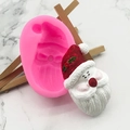 Silicone Santa hat mold for Christmas cake fondant and chocolate decorating - Pink