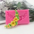 Stampo in silicone rosa per ghirlanda floreale DIY decorazione torte fondente e cioccolato - Stampo ad Arco Floreale Rosa (QH3992)