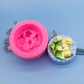 Große Engel-Baby-Silikonform für handgefertigte Seife und Gips-Basteldekorationen - Engel Baby Stil / Rosa
