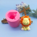 3D lion silicone mold for chocolate mousse cake decorating and handmade crafts - 3D Lion (QH5191)