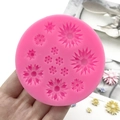Stampo in silicone a margherita di varie dimensioni per decorazioni torte e lavori artigianali - Rosa