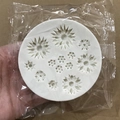 Stampo in silicone bianco con vari motivi a margherita per fondente e progetti fai-da-te - Bianco
