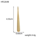 Golden tapered stainless steel pendant with textured finish and measurement details - Baseball Bat (HP2264B)