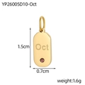 Detailansicht des Oktober-Zirkon-Anhängers mit Maßen 1,5cm x 0,7cm und Gewicht von 1,6g - Yp26005d10-okt-oktober