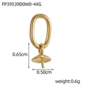 Golden 0.50cm lobster clasp pendant connector with pin for pearl jewelry making - Gold Pearl Base Holder (FP39539D0W0-44G)