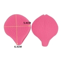 Detailed texture of pink leaf silicone fondant molds with clear dimensions 5.4CM x 6.3CM - Universal Style (3239)