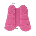 Detail der Silikonform für Blätter mit Maßen von 3,0 cm und 3,8 cm für Fondant - Universal Stil (3429)