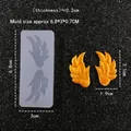 Siliconen mal engelenvleugels voor DIY sieraden en fondant met gouden hars vleugels - Kleine Vleugelstijl