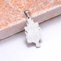 Collana con ciondolo a cuore e croce vintage in acciaio inossidabile argento - Solo Ciondolo Color Acciaio (Senza Catena)