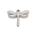 Libelle hanger in zilveren uitvoering met gestippelde vleugels voor DIY-sieraden - Zilver