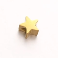 Polished golden star-shaped stainless steel spacer bead with hole for DIY jewelry - Star Shape (DY447-2) / Large / Gold