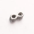 Polished silver stainless steel infinity symbol connector bead for DIY jewelry making - Infinity Shape (DY865-1) / Large / Steel