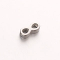 Polished silver infinity symbol bead made of stainless steel for DIY jewelry making - Infinity Shape (DY866-1) / Small / Steel