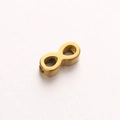 Golden infinity symbol bead made of stainless steel for DIY jewelry making - Infinity Shape (DY866-2) / Small / Gold
