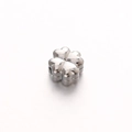 Polished silver stainless steel four-leaf clover charm bead for DIY jewelry making - Four-leaf Clover Shape (DY867-1) / Steel