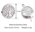 Stainless steel 11mm Celtic Tree of Life bead for DIY jewelry making in antique silver - Silver Tree of Life (DY1143-1)
