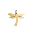 Pendentif libellule en acier inoxydable doré poli pour colliers de bijoux DIY - Or