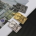 Lot de trois pendentifs Tarot L'Étoile en finitions noire, dorée et argentée - L'Étoile