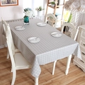 Tovaglia rettangolare minimalista a griglia grigia e bianca per tavoli da pranzo e tè - 60x60cm / Grigio