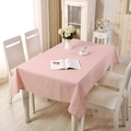 Mantel rectangular de cuadros rosas y blancos para decoración rústica de mesa - Rosa a Cuadros / 90x90cm