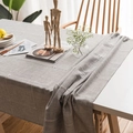 Mantel rectangular nórdico de jacquard gris a cuadros para mesas de comedor - 60x60 / Gris