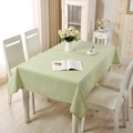 Minimalist green and white checkered tablecloth for rectangular dining tables - Green Checkered