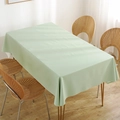 Mantel rectangular de PVC verde pálido impermeable con caída elegante para 4 personas - 140*100 / Verde fresco