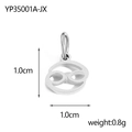 Delicate stainless steel Cancer zodiac sign pendant charm for jewelry making DIY - Cancer / Steel
