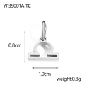 Zodiac Libra pendant in silver stainless steel, measuring 0.8x1.0cm for DIY jewelry - Libra / Steel