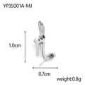 Silver stainless steel Capricorn zodiac pendant for DIY jewelry making 1.0cm x 0.7cm size - Capricorn / Steel