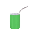 Fruit green 3oz stainless steel mini tumbler with straw and clear lid - Green (straight Cup) / 3oz