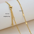 Oval Plate Link Chain Style (8-8) / 1mm (40+5cm) / Gold