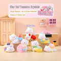 Cat blind box figurine with purple crystal crystal in a warm kitchen setting - -382 Cat's Great Treasure Trove (6 Items) / Full Set