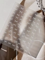 Adesivi per unghie con fiocco a linee bianche minimaliste modello YT7356 su opaco - Fiocco Bianco (YT7356Pm)