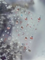 Laser silver festive nail stickers with carousel and snowflake designs YT7404 Pro - Silver Starlight Style (YT7404Pro)