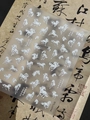 Pegatina de uñas estilo tinta china con sementales blancos y caligrafía, modelo PmYT7526 - Estilo Blanco de Tinta (YT7526Pm)