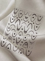 3D silver embossed bow nail art stickers with vintage chrome heart patterns YT7527 - Embossed Black (YT7527)