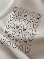 Embossed bow and heart metallic bronze nail stickers for elegant French manicure - Embossed Brown (YT7528)