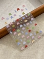 3D embossed nail stickers YT44 featuring colorful knitted sweaters and winter patterns - Embossed Colorful 2 Style (YT7446)