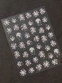 3D-geprägte Feuerwerk-Nagelsticker in bunten Farben mit der SKU-Nummer Y-7/C Gd - Gelee-Stil (YT7740Gd)