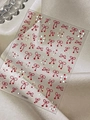 Sweet red ribbon bow nail art stickers with white dots and YT7697 model number - Red Bowknot (YT7697)