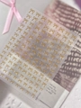 3D gold-edged butterfly bow nail art stickers with elegant golden details style GdYT7225 - Gold Trim Bow (YT7225) / Brown